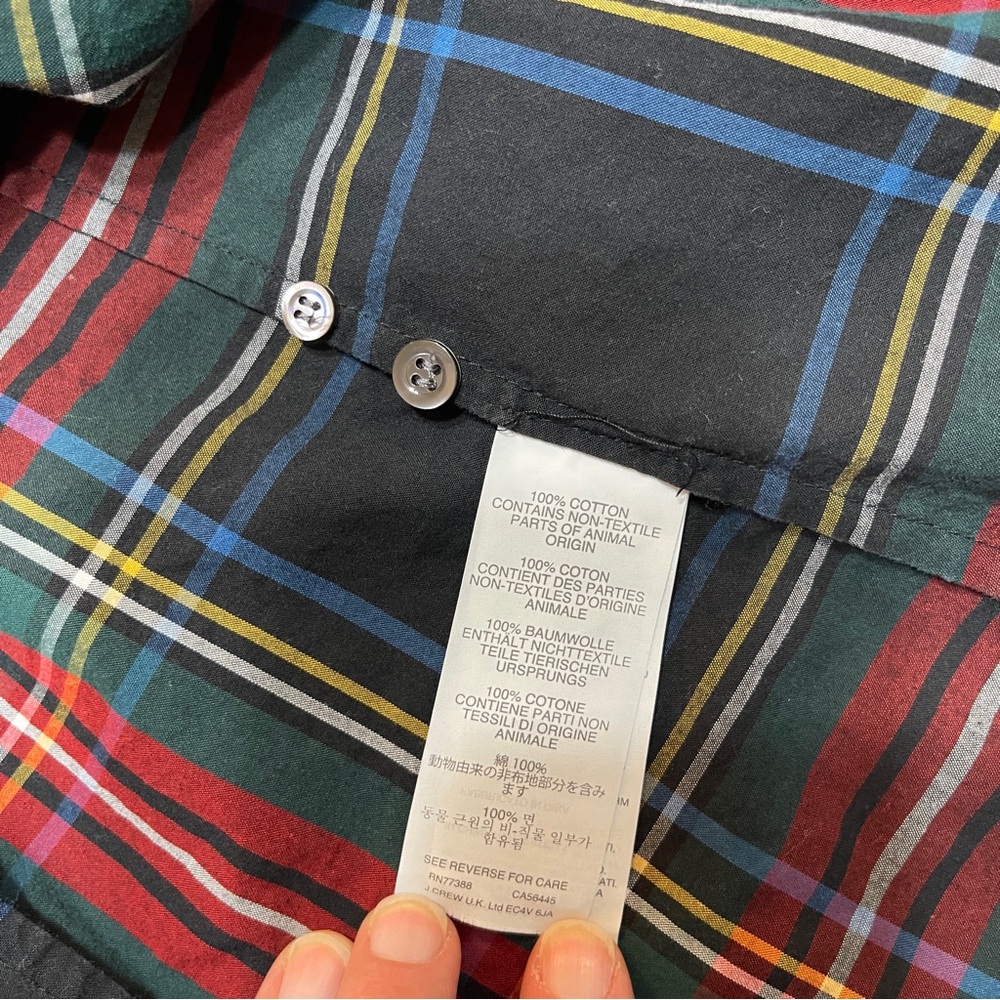 J. Crew Multicolor Long Sleeve Plaid Shirt - Picture 3 of 6